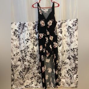 Floral Black Maxi Dress